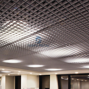 Decorative Lattice <strong>Ceiling</strong> <strong>Grid</strong> Metal Suspension Open Cell <strong>Grid</strong> Aluminum <strong>Ceiling</strong> System - Product Image 3