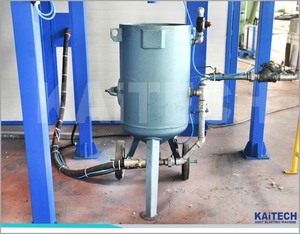 KAITECH Sand <strong>Blasting</strong> Room for <strong>Big</strong> Parts Clean Container Cars and Large Structures - Product Image 4
