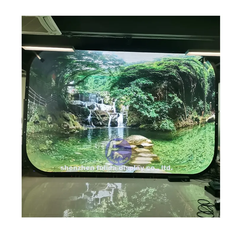 VR Indoor flexible LED-Anzeige P0.9 p1.25 Kommerzielle Hintergrund anzeige für virtuelle Filmaufnahmen Filming Wall immer siver LED-Bildschirm