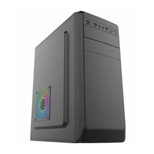 ATX PC Tower Gabinete de computadora Lado abierto Ventana de vidrio Malla Panel frontal Caja de juegos de computadora Ventiladores RGB y USB3.0 y gabinete de PC de audio - Product Image 5