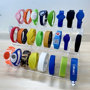 Siyah lazer sosyal medya dokunun bant benzersiz QR kodu NFC silikon bilek bandı bilezik gömülü NFC cips - Product Image 2