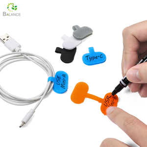 用于网络线组织的带钩环的彩色电缆扎带和标签 - Product Image 4