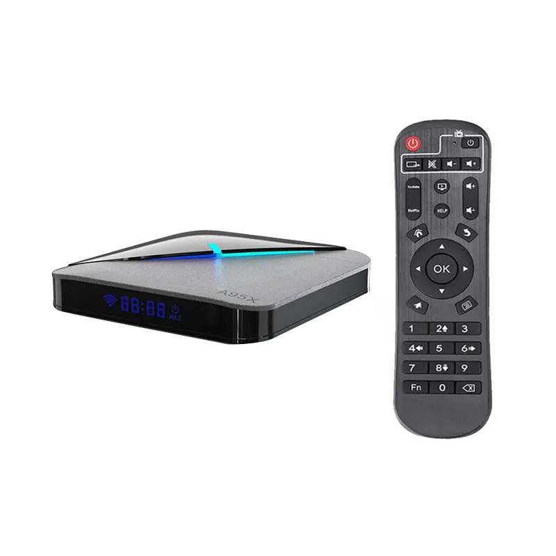 ผู้ผลิตขายส่ง HD 4K TV Set-Top Box ในราคาต่ํา A95XF3 Air Quad Core 5G อินเทอร์เน็ตทีวี Set Top Box
