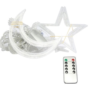 8モード138 Led防水スタームーンフェアリーストリングライトクリスマス8機能リモコン付きカーテンライト - Product Image 2