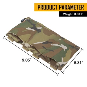 Idogear กระเป๋าแบบเปิดด้านบนกระเป๋าใส่ของแบบยืดหยุ่นสามชั้นกระเป๋านิตยสาร <span class=keywords><strong>Molle</strong></span> สำหรับ M4 5.56นิตยสาร - Product Image 6