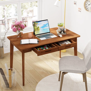 Escritorio moderno para ordenador en casa, escritorio de madera con cajones de almacenamiento integrados, mesa de oficina sencilla, escritorio de aprendizaje para oficina, estudio en casa - Product Image 3