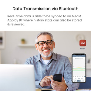 TRANSTEK Smart BP <span class=keywords><strong>Monitor</strong></span> com comparação de dados, grande tela LED, punho do braço, armazena até 199 leituras, com Bluetooth - Product Image 6