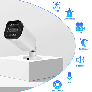 Custodia in metallo per fotocamera proiettile da 5MP con obiettivo a colori 3.6mm per visione notturna H.265 + POE IP66 sistema di sicurezza impermeabile - Product Image 1