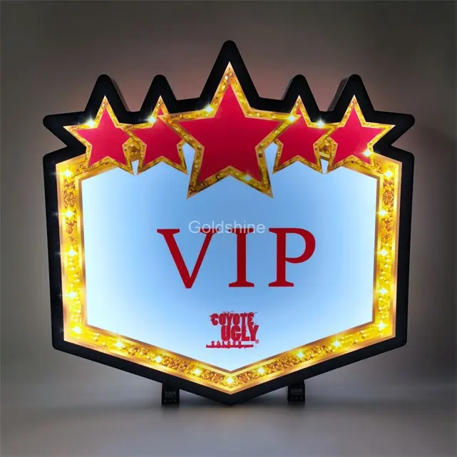 Özel Logo yıldız Led mesaj panosu el işi Vip şişe servis sunum gece kulübü Bar Lounge parti etkinlikleri