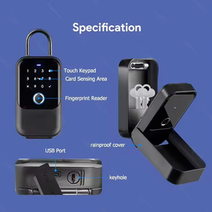 Elock ESK5 parmak izi akıllı anahtar kilit kutusu TTLock App dijital kart mekanik anahtar giriş güvenli duvara monte akıllı anahtar kutu - Product Image 2