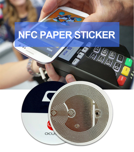 13.56mhzカスタムNFCタグチップアンテナラベルウェットインレイN213紙URL QRコード電子棚ステッカーNFC RFIDラベル - Product Image 3