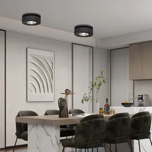 מנורת תקרה רזה אור הוביל משטח מתקפל רכוב משטח רכוב עבור תצוגת הגלריה