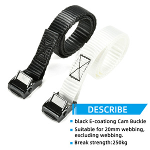 Có Thể Điều Chỉnh Cinch 48 "X 0.75" Lashing Dây Đeo Cam Khóa Tie Xuống Dây Đeo Với Cam Khóa Cho Xe Máy Hàng Hóa Kayak Hành Lý - Product Image 2