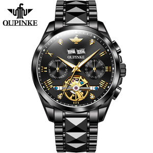 OUPINKE 3186 OEM Men Wristwatch Waterproof Top Brand Luxury Sport Watch Men Rose Gold Automatic Mechanical Mens Wrist Watch