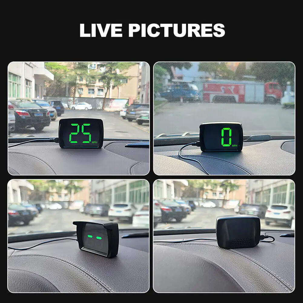 Автомобильный смарт-спидометр, GPS-детектор скорости Plug-and-Play, цифровой дисплей с USB-разъемом, автомобильные аксессуары для автомобилей