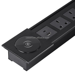 CE 10A 16A Home Kitchen Meeting <strong>Multi</strong>-<strong>function</strong> <strong>Sockets</strong> UK US Standard Embedded Track Dest <strong>Tabletop</strong> Switch <strong>Socket</strong> Table <strong>Socket</strong> - Product Image 4