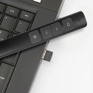 2,4 GHz Wireless Presenter Pen USB RF Fernbedienung Zeiger wiederauf ladbare rote Zeiger Stift für Power Point - Product Image 3