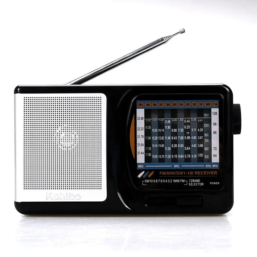 Vintage classical radio hot selling good sensitivity FM/MW/SW 12 band Kchibo radio