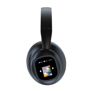 Siindoo 2025 Plus New Release Over-Ear for Bluetooth Gaming Headphones with <strong>LCD</strong> Screen &amp; MP3 <strong>Function</strong> Leather Featuring APP - Product Image 1
