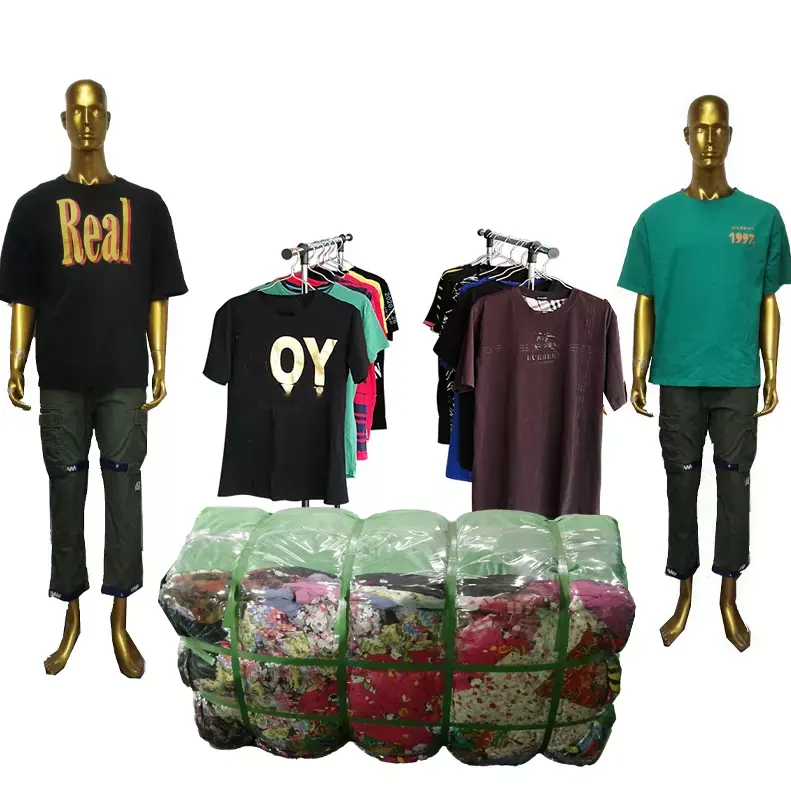 Camiseta colorida para hombre, camisa de marca Bale, ukayy chal, 45Kg-100Kg, cada embalaje, ropa usada