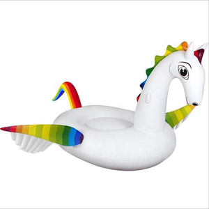 Unicorno piscina galleggiante giostra giocattolo PVC gonfiabile per bambini e adulti per piscina e spiaggia - Product Image 4