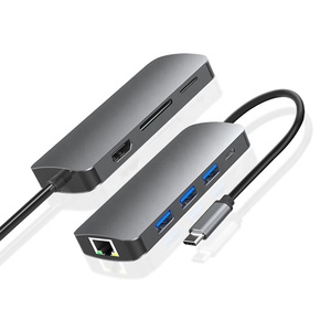 HUB USB a 64 porte 20 in 1Super velocità per trasferimento dati Multi porta adattatore alimentato Gigabit Ethernet RJ45 tipo c Hub 3.0 Usb - Product Image 2