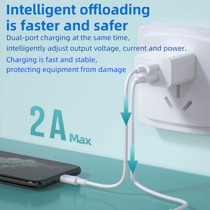 Standard <strong>USB</strong> <strong>Power</strong> <strong>Adapter</strong> Plug With Dual <strong>USB</strong> Capable of Charging Two Devices Simultaneously With 5V 2AWall Mounted <strong>USB</strong> Charger - Product Image 2