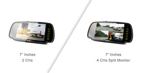 12V Digital AHD <strong>Display</strong> 7 Inches Back View Mirror Split Screen - Product Image 5