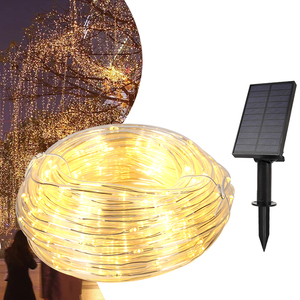 Urlaub RGB Dekoration Yard Rasen lampe Abs 10m 20m wasserdicht Ip65 Outdoor Solar LED Lichterkette