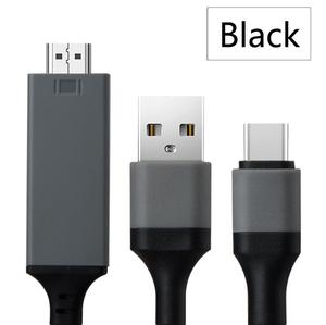 Nuevo diseño de 2m USB2.0 + tipo C a HDMI Adaptador convertidor de Cable USB de alimentación de USB-C a HDMI Cable - Product Image 3