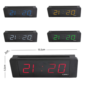 YIZHI GI4T-1B multifunzione temporizzatore digitale 4 cifre Display blu LED piccolo orologio da parete per ufficio casa cucina festa - Product Image 6