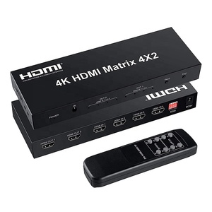 Xput New Design High Speed 4K 3D 1080P <strong>HDMI</strong> Video <strong>Matrix</strong> Switch 4x2 <strong>4</strong> in <strong>2</strong> Out <strong>hdmi</strong> Switch Splitter Box with Edid - Product Image 1