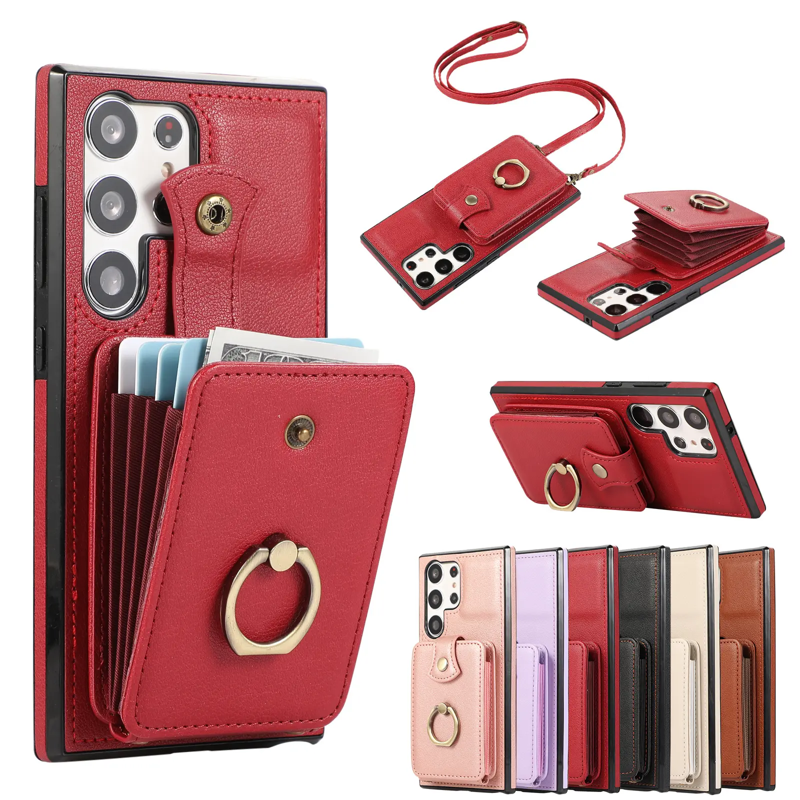 For Samsung A54 Case Fashion Card Wallet Leather Phone Case For Samsung A34 A14 A24 A25 5G