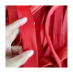 ปลอกหุ้มสายไฟเบอร์เคฟลาร์แบบถักสีเหลืองทนต่ออุณหภูมิสูงทนต่อแรงกระแทกสำหรับหุ้มสายเคเบิลป้องกัน