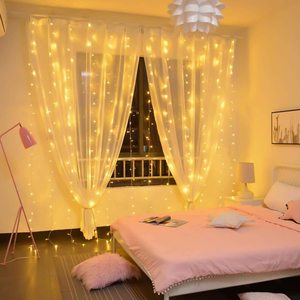 Kanlong 300 <strong>LED</strong> Waterfall Hanging <strong>String</strong> Window Christmas Curtain <strong>Lights</strong> USB Remote Control <strong>Timer</strong> 8 <strong>Light</strong> Modes for Outdoor - Product Image 3
