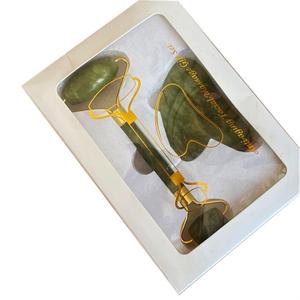 Yeşim çift başlı silindir kazıma kurulu seti yeşim masaj kazıma kurulu yeşim rulo - Product Image 1