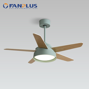 Hiện đại phong cách Bắc Âu tối giản quạt lớn Đèn LED trần ánh sáng <span class=keywords><strong>fan</strong></span> hâm mộ từ xa khá ưa thích màu đen thông minh quạt trần với ánh sáng - Product Image 2