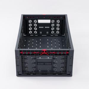 Stackable có thể gập lại Thùng Doanh Thu Rau thùng nhựa lưu trữ hộp trái cây giỏ di chuyển thùng - Product Image 4