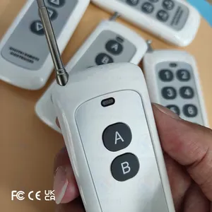 Telecomando universale a lungo raggio 500m 2 pulsanti trasmettitore wireless codice di apprendimento batteria inclusa - Product Image 3