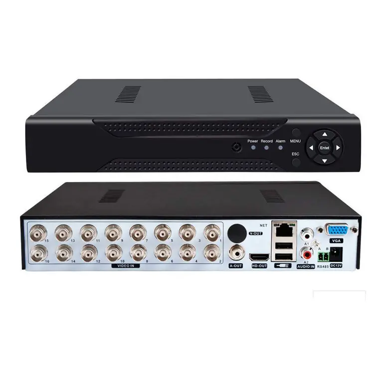 Kamera Keamanan Pengawasan IP, Perekam Video H.265 untuk 1080P 5MP 8MP 960H Analog CVI TVI IP 4K-N NVR 8CH 4CH 6in1