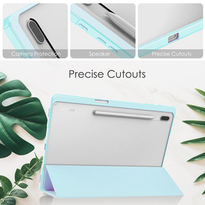 三星Tab S9 Plus/S10 Plus 12.4外壳，透明防震翻盖，带S笔槽和支架 - Product Image 5