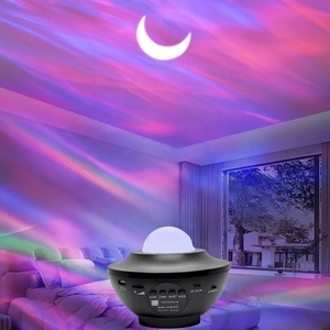 Mini yıldız projektör Galaxy projektör gece lambası yatak odası gökyüzü için müzik hoparlörü ve uzaktan kumanda ile LED bulutsusu bulut - Product Image 1