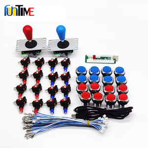 DIY <strong>Arcade</strong> Cabinet Kit Zero Delay USB Encoder to PC 8Way Joystick Diy Kit LED Push Button for Game <strong>Machine</strong> - Product Image 3