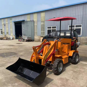 Super promoção construção máquinas 18hp/ 7.5kw Mini roda hidráulica diesel carregado máquina backhole carregador