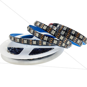 Yüksek Cri WS2812B LED şerit 5V 5M su geçirmez dış mekan kullanımı için 5050 RGBIC renkli adresli ışık - Product Image 1