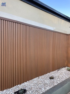 Revêtement mural extérieur moderne au design 3D Revêtement de clôture en <span class=keywords><strong>composite</strong></span> extérieur imperméable et ignifuge - Product Image 4