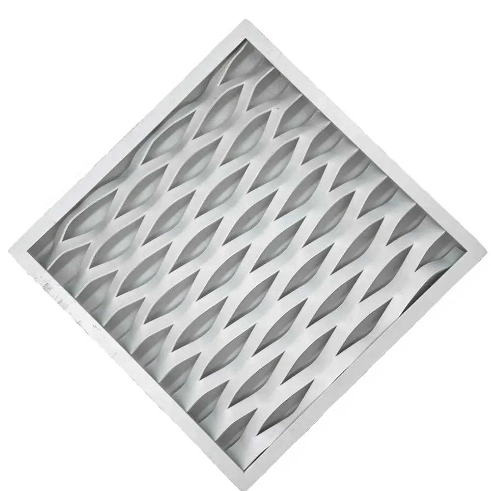 Заводские алюминиевые расширенные металлические большие сетчатые потолочные панели