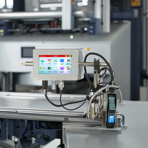Produttore vendite dirette 5 pollici schermo Online stampante termica a getto d'inchiostro 1.5m piattaforma di trasporto scatola di carta legno Batch Number Coding - Product Image 1