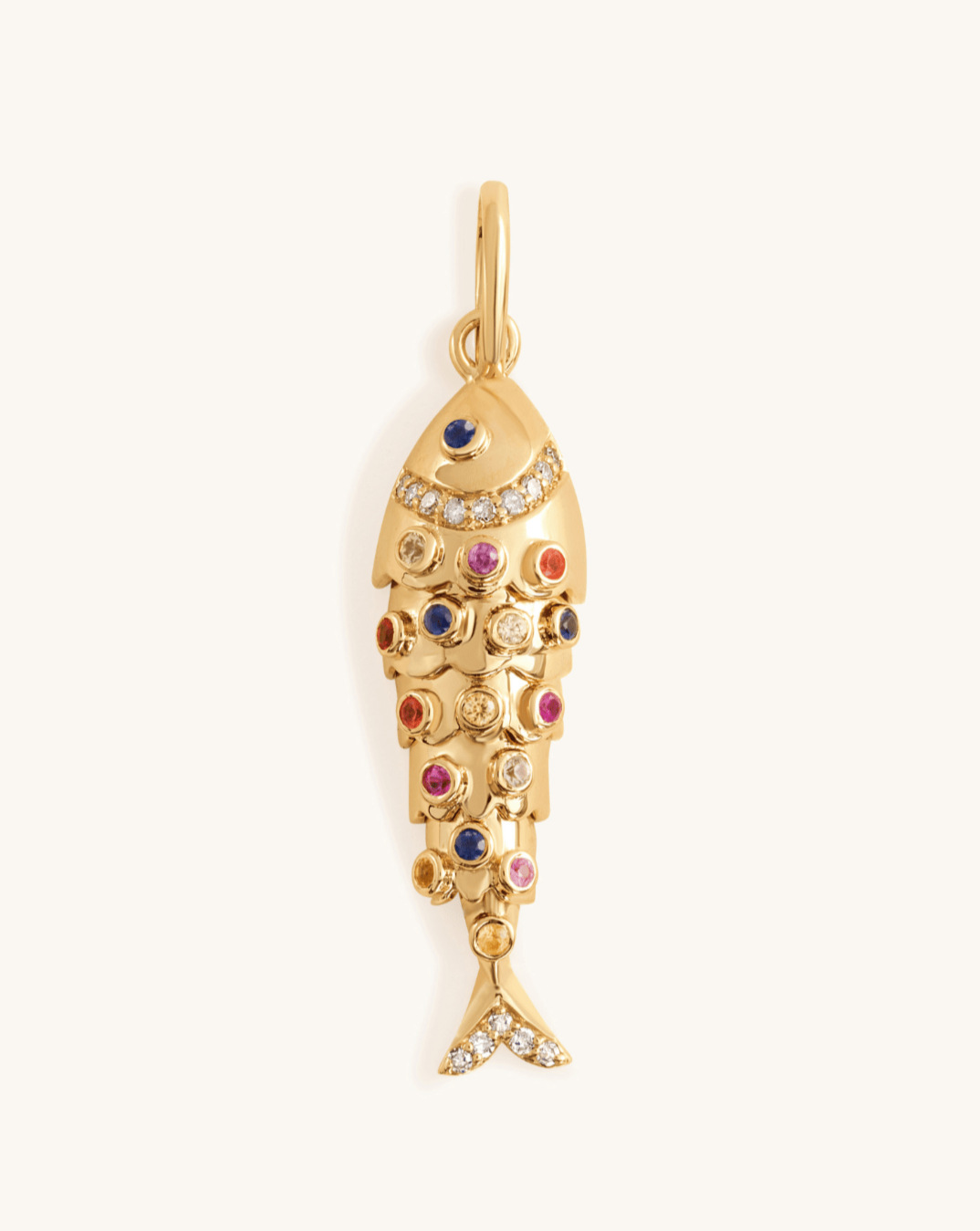 Pendentif poisson diamant