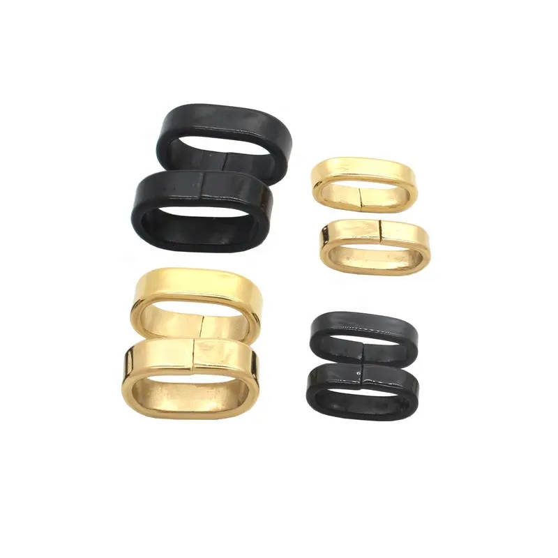 Di nuovo Modo di 12x6mm Fori Ovali Branelli Del Distanziatore per i braccialetti di cuoio